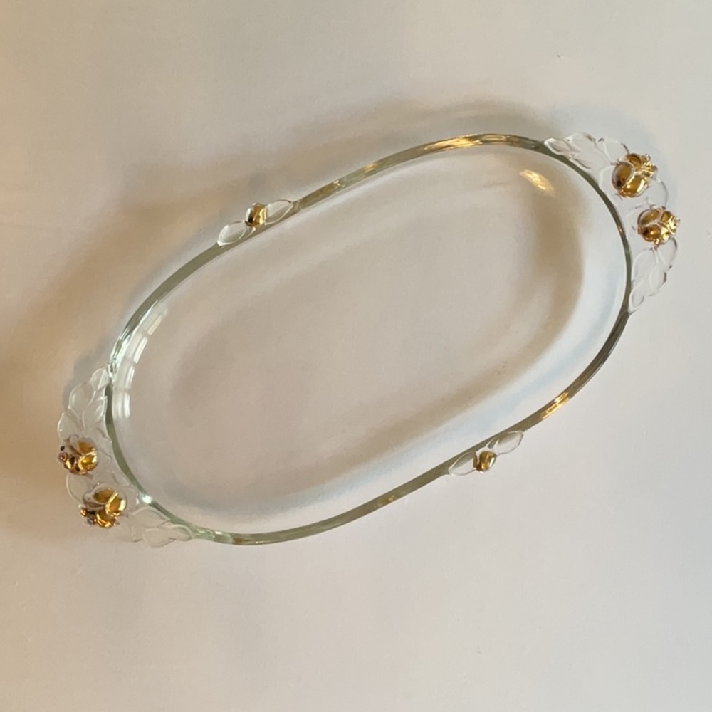Oval Glass Tray
